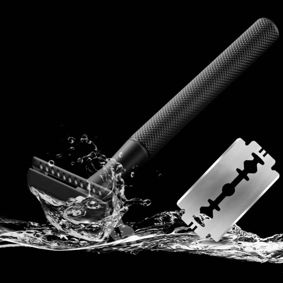 Black Weighted Handle Safety R - Safety Razor Handle recension och pris
