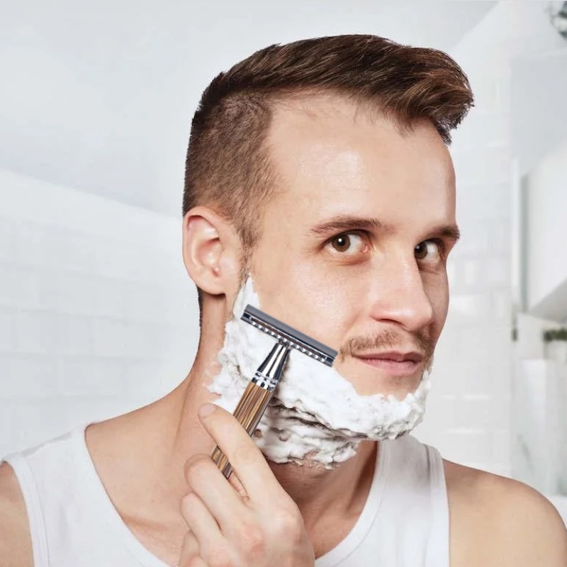 Vintage Shaver Stainless Steel - Safety Razor Handle recension och pris