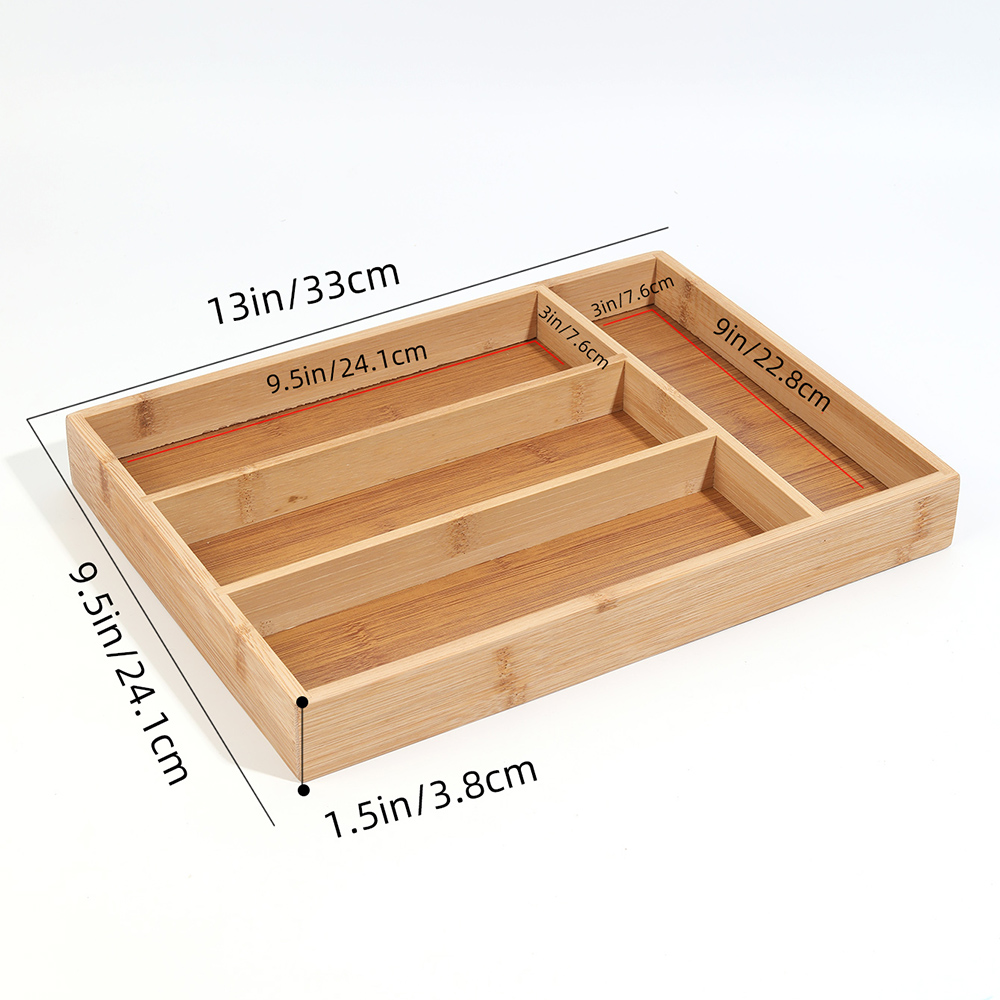 Bamboo Cutlery Divide Storage  - Bamboo Cutlery recension och pris
