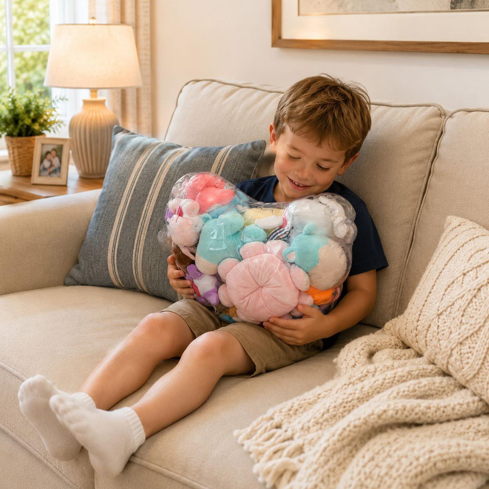 Stuffed Animal Organizer Clear - Reusable Bag recension och pris