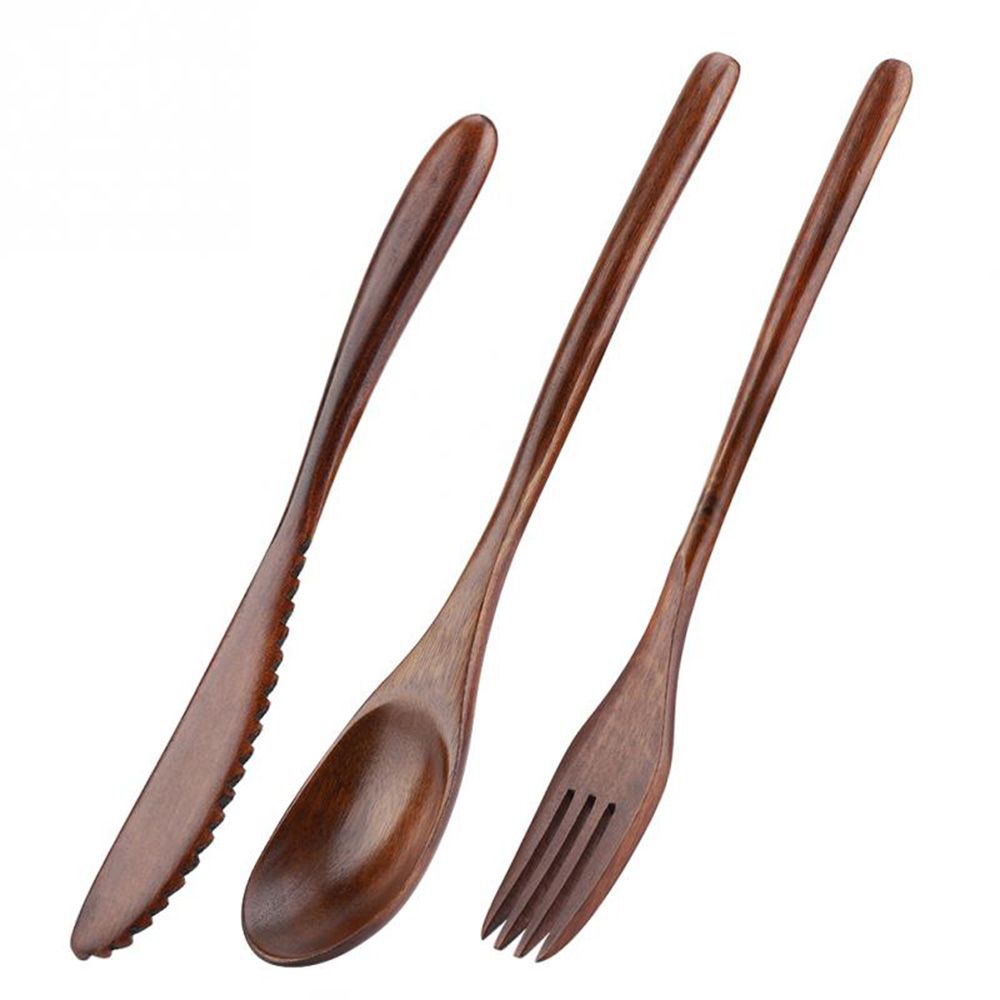 Tableware Cutter Spoon Fork Wo - Bamboo Cutlery recension och pris